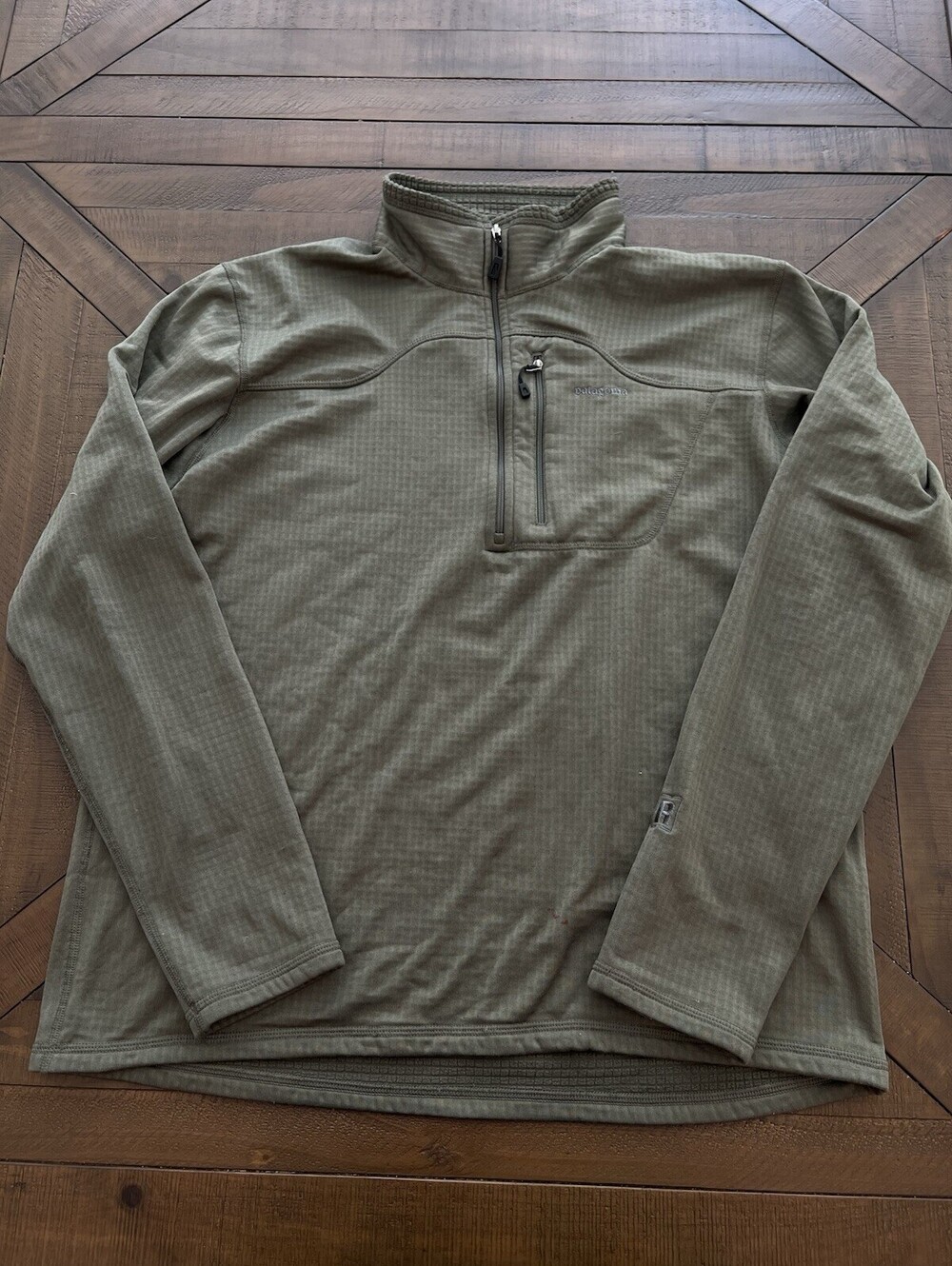 Vtg Patagonia MARS R1 Flash Fleece Pullover - Men’s XL Alpha Green Rare